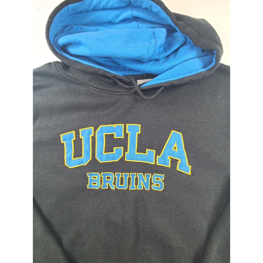 Colosseum UCLA Bruins Mens XL‎ Hoodie Black Blue Pullover Basketball Team NCAA